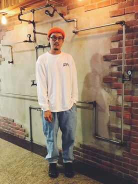 「DEMARCOLAB（デマルコラブ）のアイテム」を使った、JenningsTuさん（メンズ・173cm）の秋コーディネート