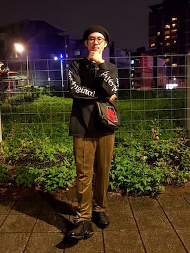「BAL（バル）のアイテム（帽子）」を使った、JenningsTuさん（メンズ・173cm）の秋コーディネート