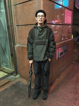 「DEMARCOLAB（デマルコラブ）のアイテム」を使った、JenningsTuさん（メンズ・173cm）の秋コーディネート