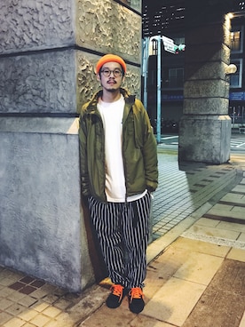 「DEMARCOLAB（デマルコラブ）のアイテム」を使った、JenningsTuさん（メンズ・173cm）の冬コーディネート