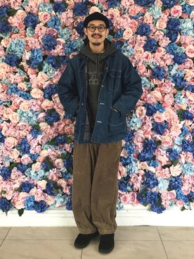 「DEMARCOLAB（デマルコラブ）のアイテム」を使った、JenningsTuさん（メンズ・173cm）の冬コーディネート