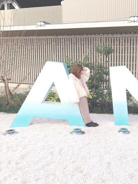 「one after another NICE CLAUP（ワンアフターアナザーナイスクラップ）のアイテム（ブルゾン）」を使った、aminnemouseさん（レディース・154cm）の冬コーディネート