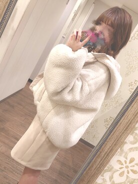 「one after another NICE CLAUP（ワンアフターアナザーナイスクラップ）のアイテム（ブルゾン）」を使った、aminnemouseさん（レディース・154cm）の春コーディネート
