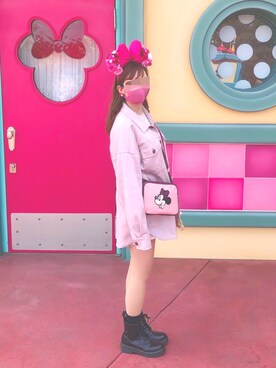 「SOMETHING（サムシング）のアイテム（ジャケット/アウター）」を使った、aminnemouseさん（レディース・154cm）の春コーディネート