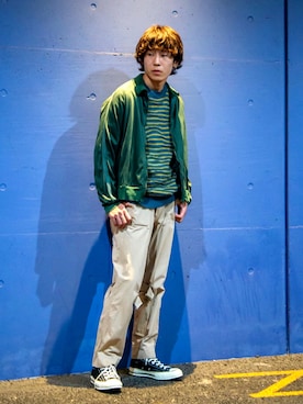 「スボーツミックス」｜「アイテム（ジャージ）」を使った、TAKUさん（メンズ・171cm）の冬コーディネート