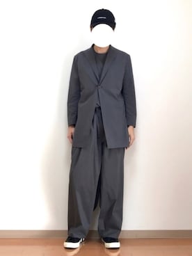 「marka（マーカ）のアイテム（スニーカー）」を使った、だいたいぼくさん（メンズ・175cm）の秋コーディネート