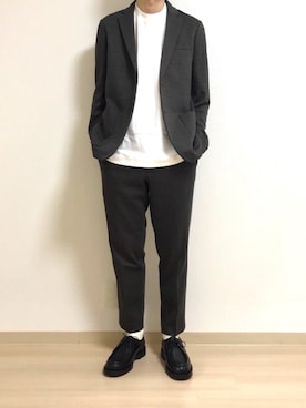 「チロリアンシューズ」｜「アイテム（その他アウター）」を使った、だいたいぼくさん（メンズ・175cm）の秋コーディネート