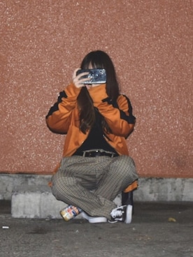 「ami（アミ）のアイテム（ジャケット/アウター）」を使った、とまさん（レディース・155cm）の夏コーディネート