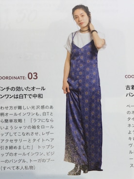 「TOGA（トーガ）のHigh heel ankle boots（ブーツ、ブラック系）」を使った、百冨友香理さん（レディース・160cm）の夏コーディネート