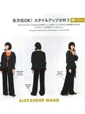 「G.V.G.V.（ジーヴィージーヴィー）のアイテム（シャツ/ブラウス、ブラック系）」を使った、百冨友香理さん（レディース・160cm）の春コーディネート