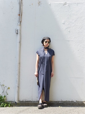 百冨友香理さん(レディース・160cm)の春コーディネート