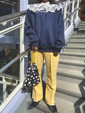 「SPINNS(スピンズ)のアイテム(その他シューズ)」を使った、Thina ☻さん(レディース・158cm)の冬コーディネート