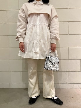 「SPINNS(スピンズ)のアイテム(その他シューズ)」を使った、Thina ☻さん(レディース・158cm)の春コーディネート