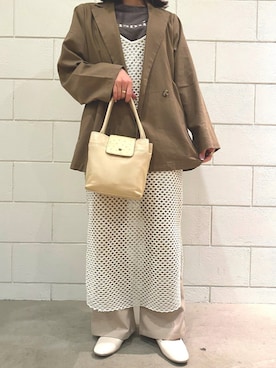 「SPINNS(スピンズ)のアイテム(その他シューズ)」を使った、Thina ☻さん(レディース・158cm)の春コーディネート