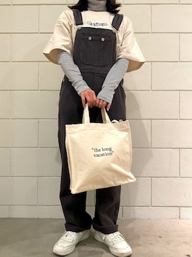 「SPINNS（スピンズ）のアイテム（オールインワン・サロペット）」を使った、Thina ☻さん（レディース・158cm）の春コーディネート