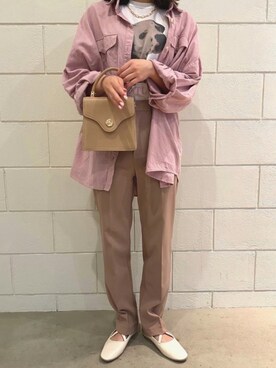 「WC（ダブル シー）のアイテム（Tシャツ/カットソー）」を使った、Thina ☻さん（レディース・158cm）の春コーディネート