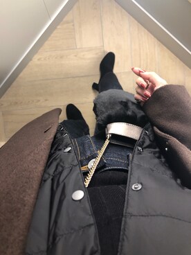 「H&M（エイチ・アンド・エム）のアイテム（チェスターコート）」を使った、momokaさん（レディース・152cm）の秋コーディネート