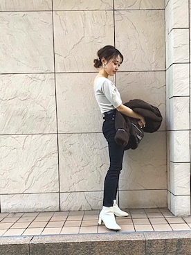 momokaさん（レディース・152cm）の冬コーディネート