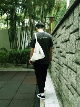 「VANS（バンズ）のアイテム（チノパンツ）」を使った、jayさん（メンズ・185cm）の春コーディネート
