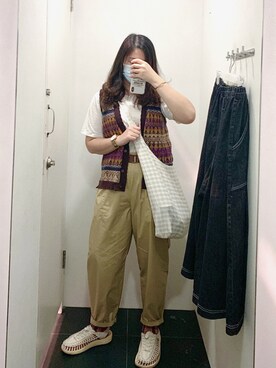 「大地色系」｜c.hanggさん（レディース・166cm）の春コーディネート