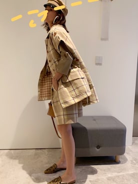 「ALBERTA FERRETTI（アルベルタフェレッティ）のアイテム」を使った、JUNESHANさん（レディース・166cm）の春コーディネート