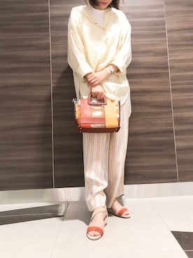 「Au BANNISTER（オゥバニスター）のアイテム」を使った、keikeiriさん（レディース・167cm）の夏コーディネート