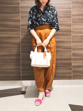 「interstaple（インターステイプル）のアイテム」を使った、keikeiriさん（レディース・167cm）の夏コーディネート