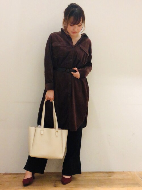 Global Work アリオ蘇我yasuno Globalwork さんのシャツワンピースを使ったコーディネート Zozotown