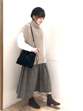 yasuno.【GLOBALWORK】さん(レディース・162cm)の冬コーディネート