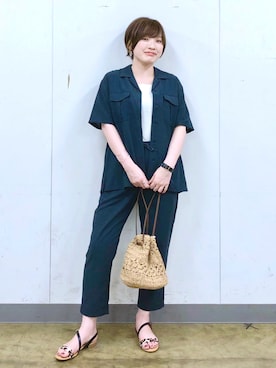 yasuno.【GLOBALWORK】さん（レディース・162cm）の夏コーディネート