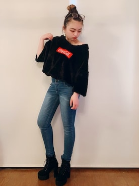 「コカコーラ コラボ」｜sssさん（レディース・154cm）の春コーディネート