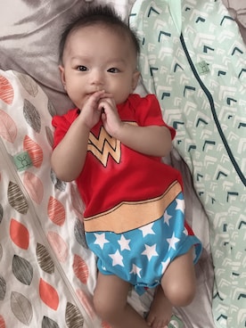 「NOのアイテム」を使った、halobabyさん（キッズ・50cm）の冬コーディネート