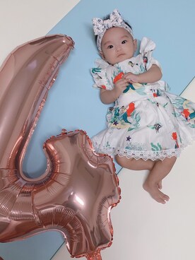 「NOのアイテム」を使った、halobabyさん（キッズ・50cm）の冬コーディネート