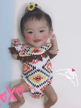 「NOのアイテム」を使った、halobabyさん（キッズ・50cm）の冬コーディネート