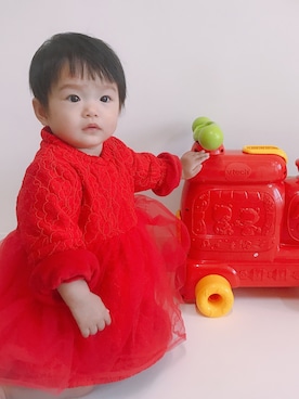 「NOのアイテム」を使った、halobabyさん（キッズ・60cm）の冬コーディネート
