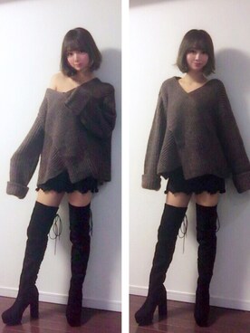 「-5kgjean」｜mihoさん（レディース・160cm）の冬コーディネート