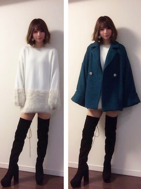 mihoさん（レディース・160cm）の冬コーディネート