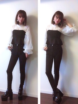 「-5kgjean」｜mihoさん（レディース・160cm）の春コーディネート
