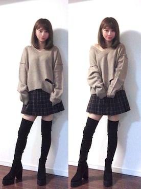 mihoさん（レディース・160cm）の冬コーディネート