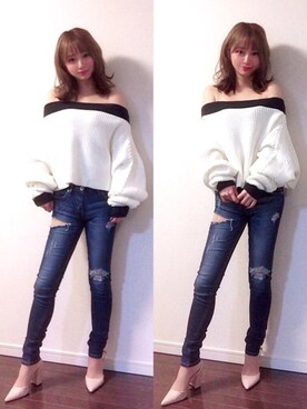 「D&B By DABAGIRL（-）のアイテム」を使った、mihoさん（レディース・161cm）の冬コーディネート