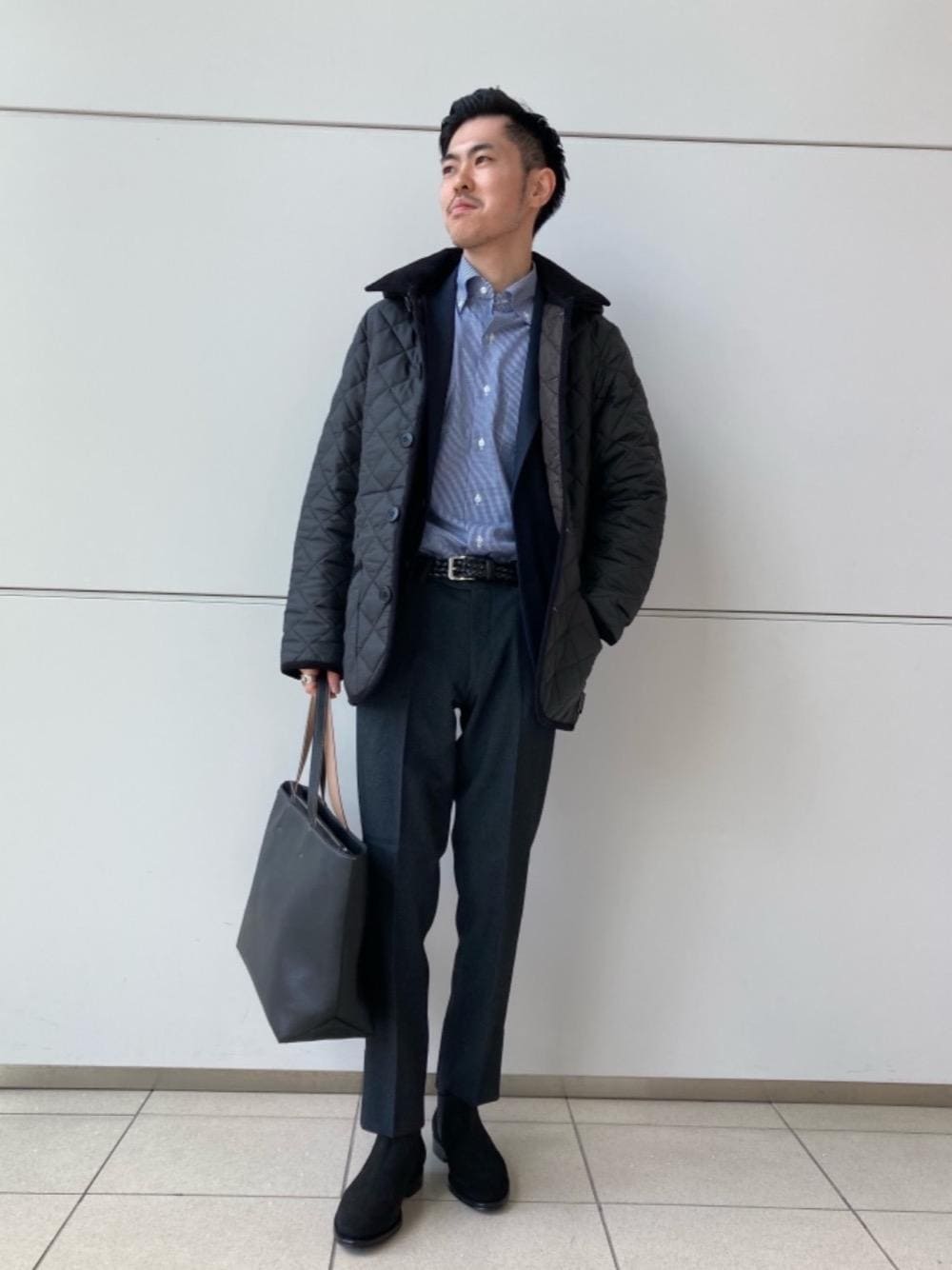WORK TRIP OUTFITS GREEN LABEL RELAXINGのスーツジャケットを