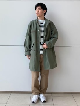 「green label relaxing（グリーンレーベルリラクシング）のアイテム（その他アウター）」を使った、iwasaki_tさん（メンズ・175cm）の冬コーディネート