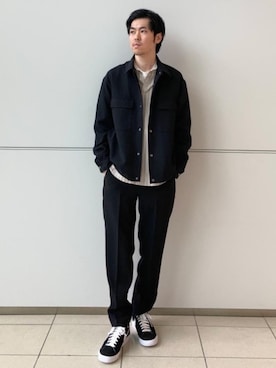 「green label relaxing（グリーンレーベルリラクシング）のアイテム（その他アウター）」を使った、iwasaki_tさん（メンズ・175cm）の冬コーディネート