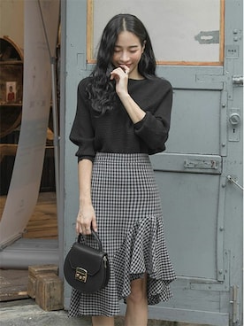 「韓国スタイル」｜SECRET LABELさん（レディース・162cm）の冬コーディネート