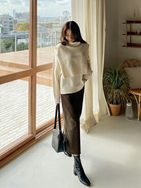 「SECRETLABEL（シークレットレーベル）のアイテム」を使った、SECRET LABELさん（レディース・162cm）の秋コーディネート