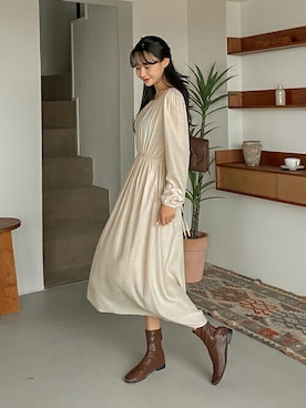 「ファッションの力を信じよう」｜SECRET LABELさん（レディース・162cm）の冬コーディネート