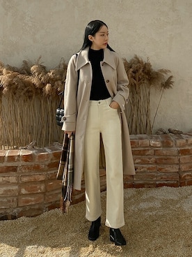 「ファッションの力を信じよう」｜SECRET LABELさん（レディース・162cm）の冬コーディネート