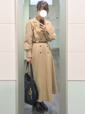 【最終値下げ】AMERI LONG COAT LIKE BELT DRESS