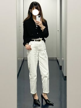 Frank & Eileen ブラックオールインワン