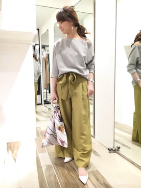 「manipuri（マニプリ）のアイテム」を使った、DouDou_arisaさん（レディース・158cm）の春コーディネート